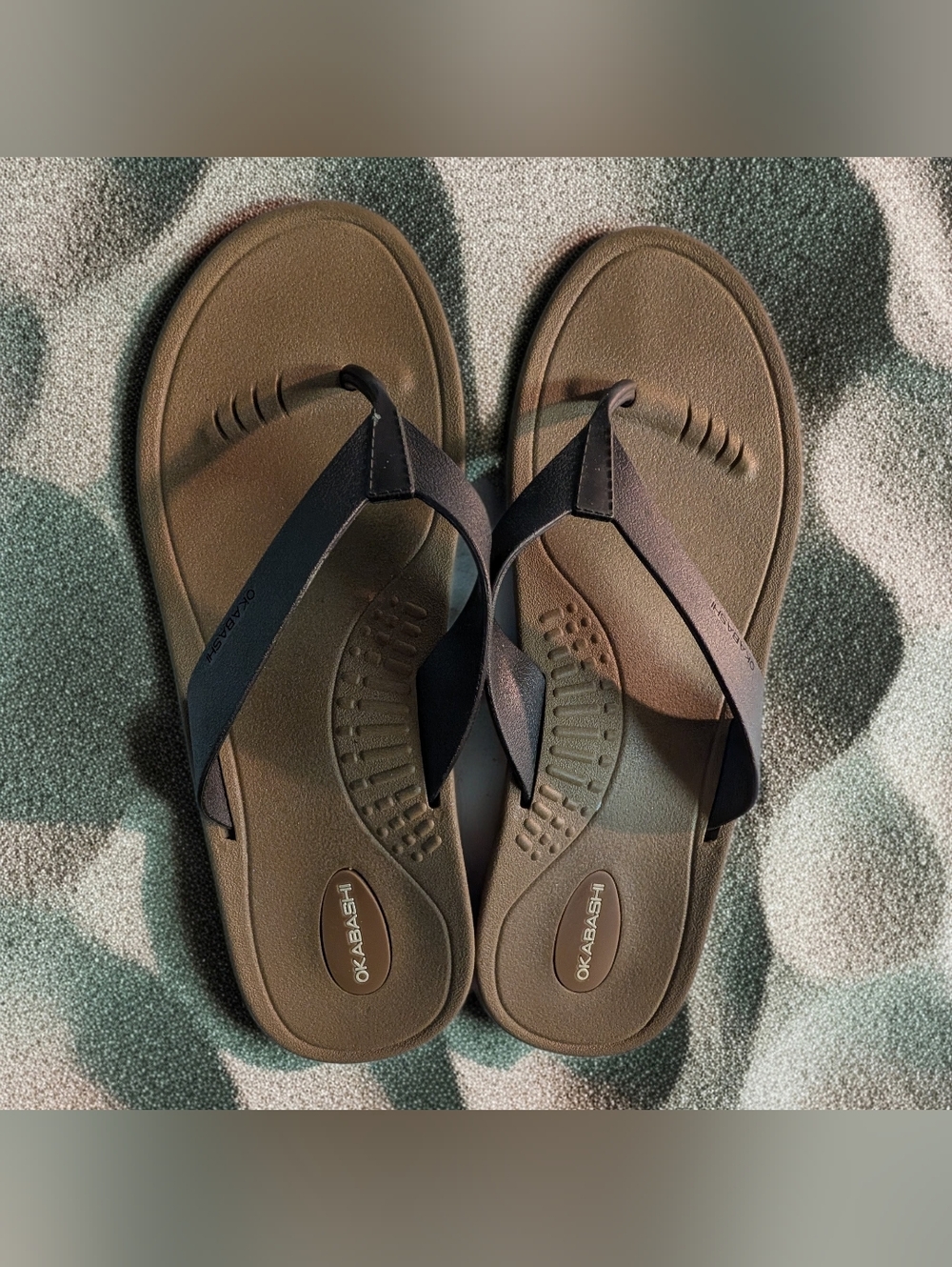 Okabashi Brown Flip Flop Sandals Size L (Men's 8/Women's 10)